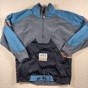 Move Equipment 90s Vintage Colorblock Mixed Media Fleece Colorblock Anorak 48